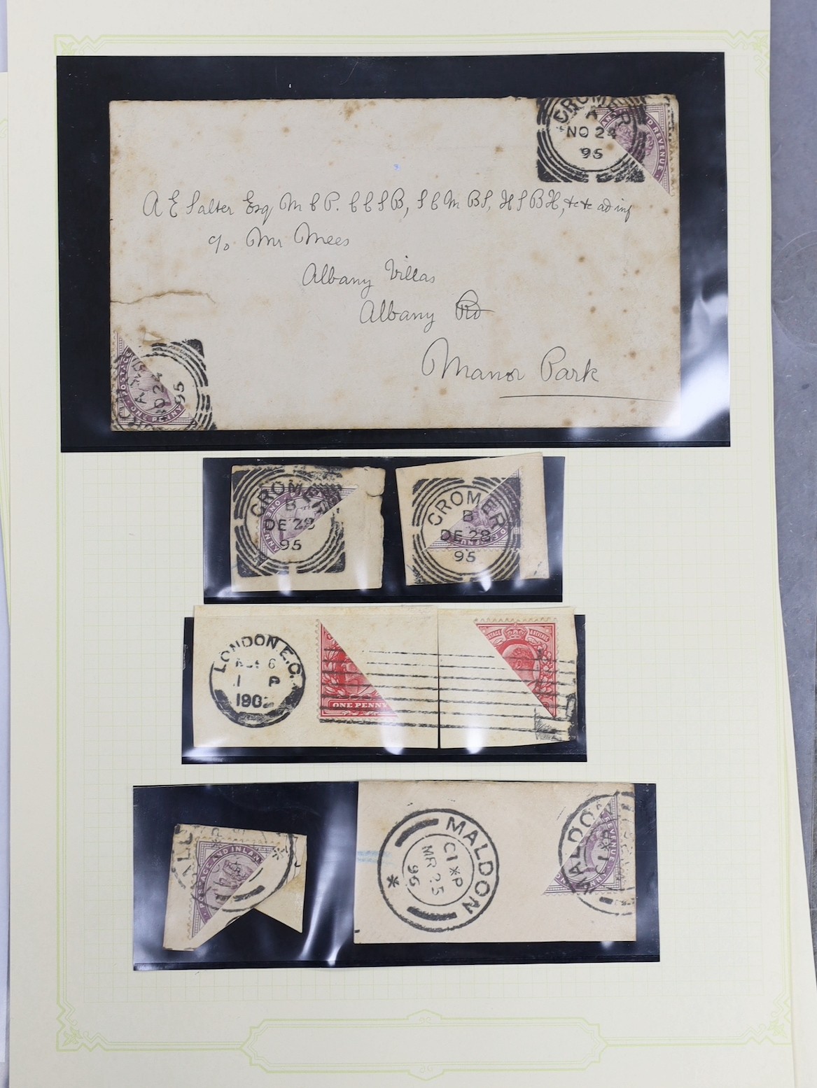 Six Penny Black stamps